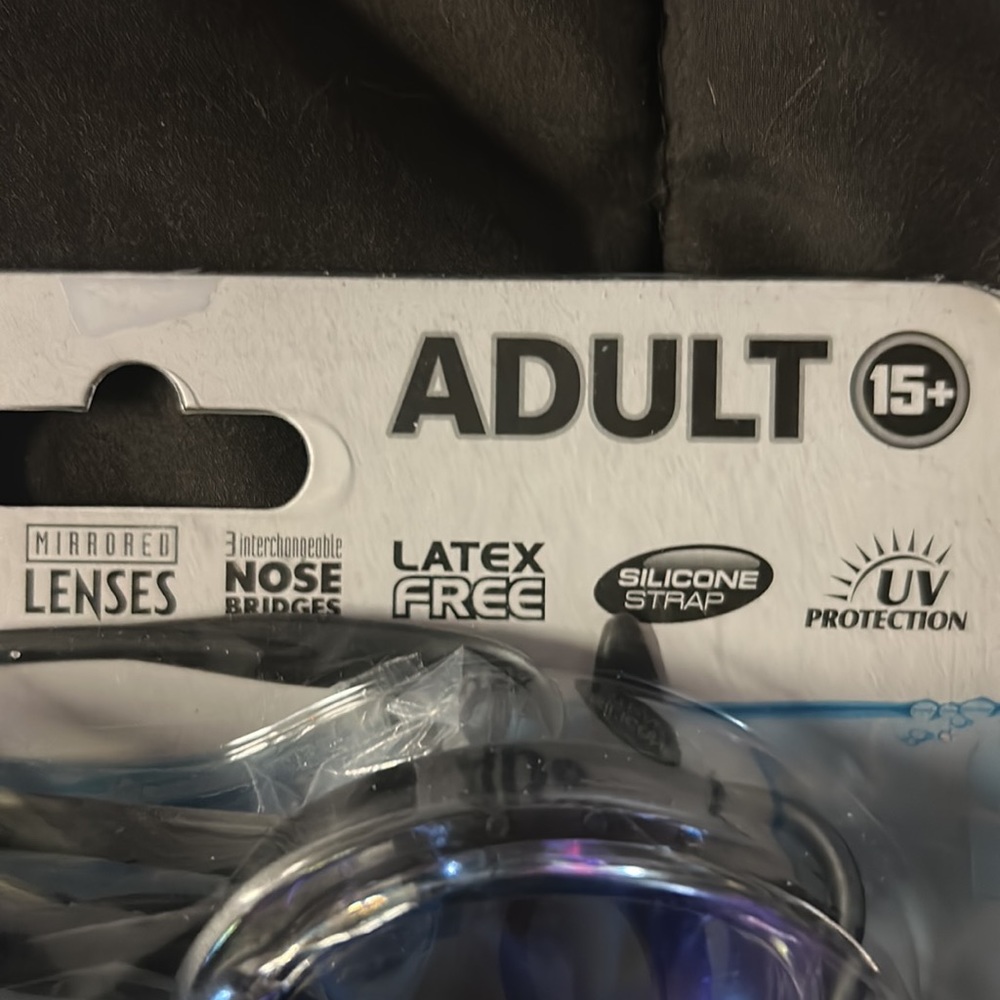 Dolfino  Premier Adult Black Swim Goggles - Picture 3 of 3